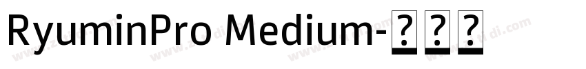 RyuminPro Medium字体转换
